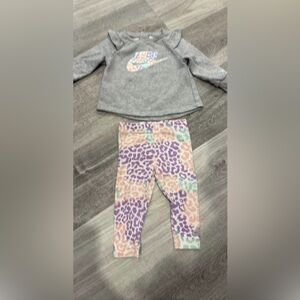 Nike Kids Pastel Leopard Print Leggings